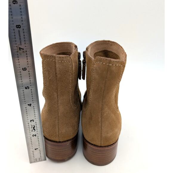 Cole Haan Naia Pointed Toe Block Heel Booties Women's Brown Size US7B - Picture 4 of 13